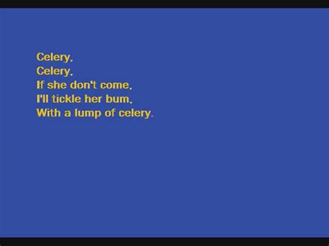 celery lyrics